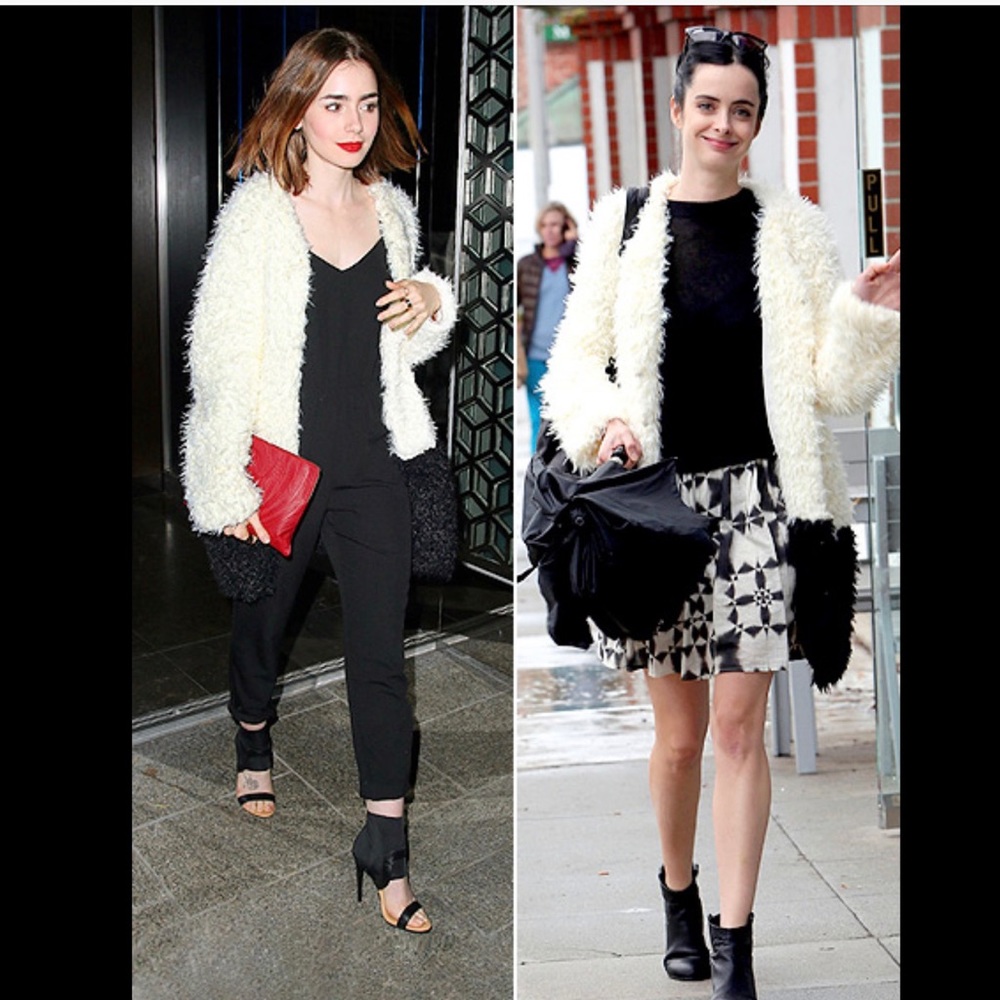 MINKPINK Furry Sweater Jacket